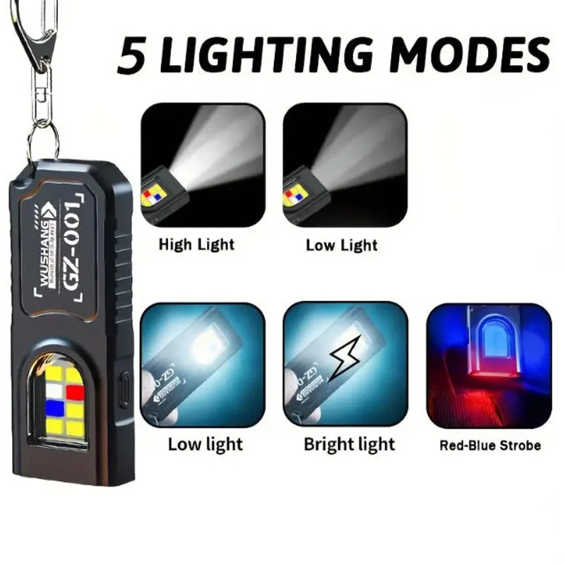 강력한 미니 COB LED 키체인 손전등 USB C 충 - Fishing Kit Compact 리뷰 및 가격
