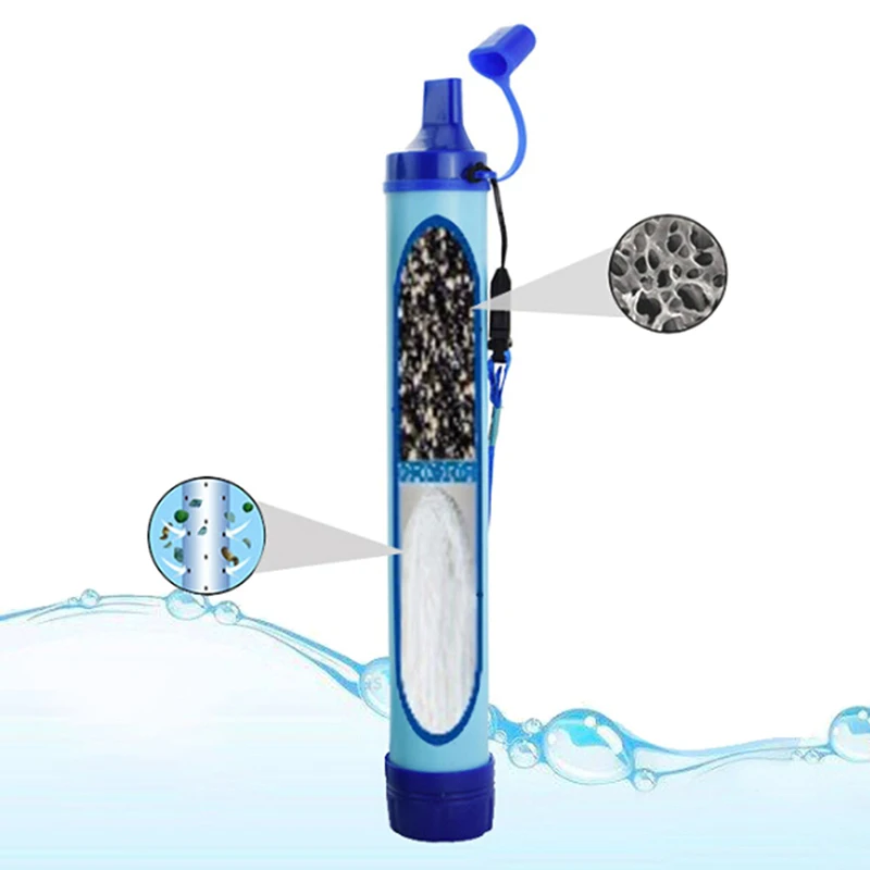 야외 미니 워터 필터 밀짚 캠핑 정화 생존 또는 비상  - Water Purification Straw 리뷰 및 가격