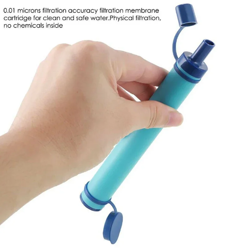 야외 미니 워터 필터 밀짚 캠핑 정화 생존 또는 비상  - Water Purification Straw 리뷰 및 가격